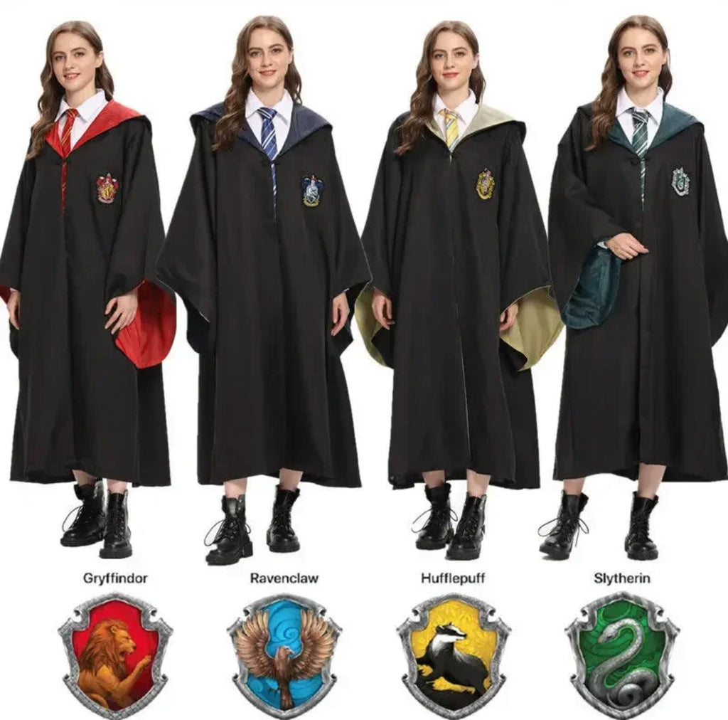 Magisches Kostüm | Harry Potter Zauberschüler Outfit mit Accessoires | Perfekt für Halloween Kostüme und Partys 1