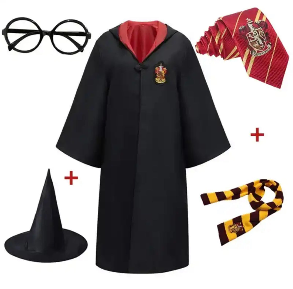 Magisches Kostüm | Harry Potter Zauberschüler Outfit mit Accessoires | Perfekt für Halloween Kostüme und Partys 10