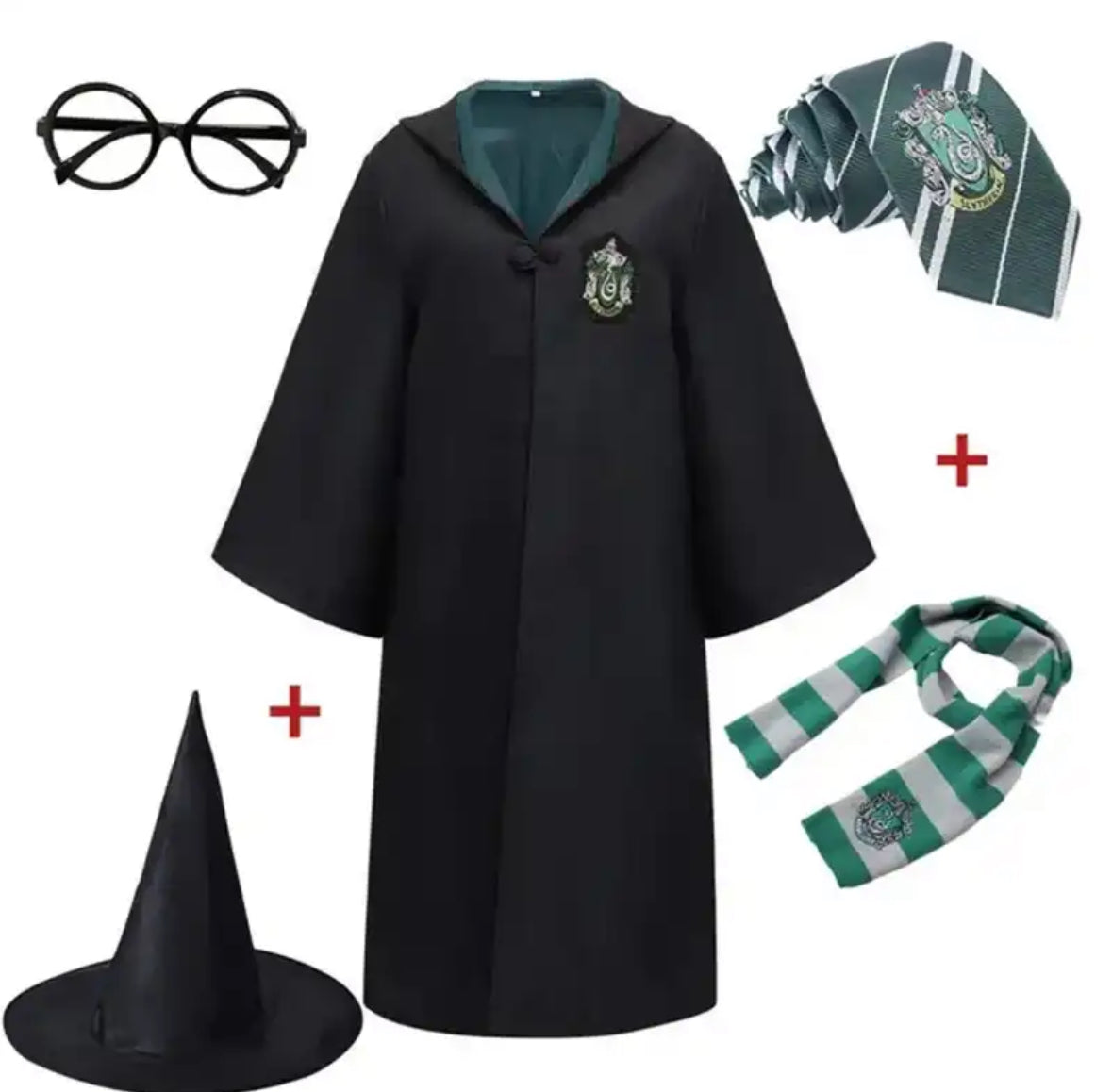 Magisches Kostüm | Harry Potter Zauberschüler Outfit mit Accessoires | Perfekt für Halloween Kostüme und Partys 11