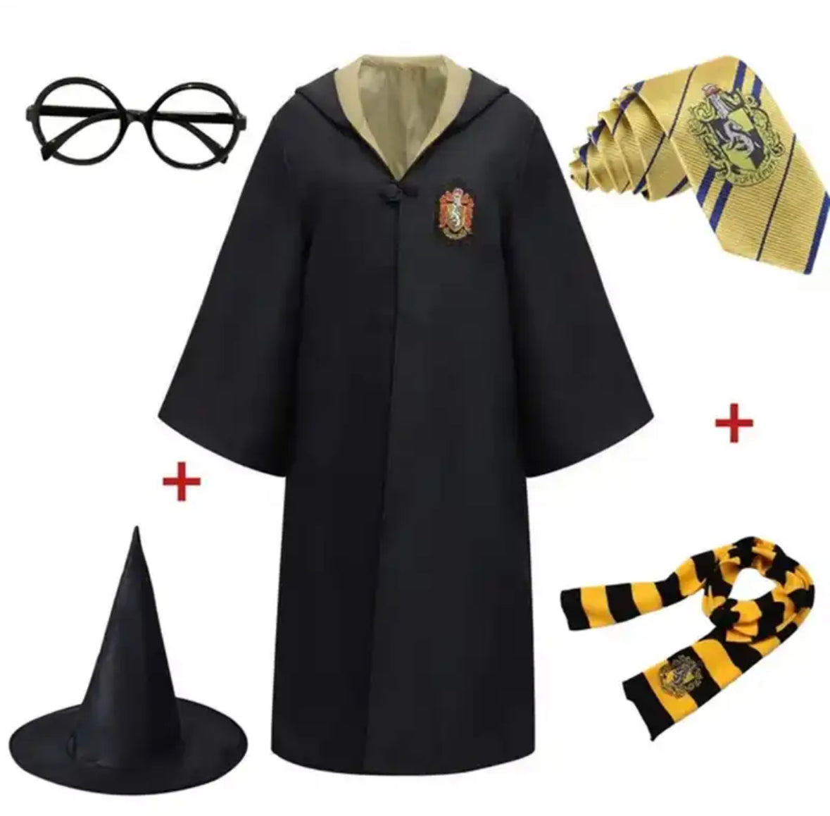 Magisches Kostüm | Harry Potter Zauberschüler Outfit mit Accessoires | Perfekt für Halloween Kostüme und Partys 14