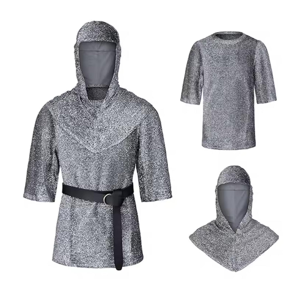 Ritter Kostüm | Hochwertiges Unisex Kostüm mit Coolem Design | Ideal für Gruppenfeiern und Veranstaltungen 2